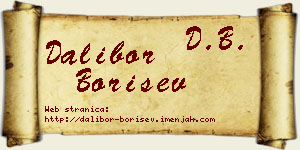 Dalibor Borišev vizit kartica